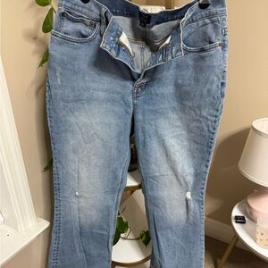 J. Crew High Rise Flare Crop Jeans